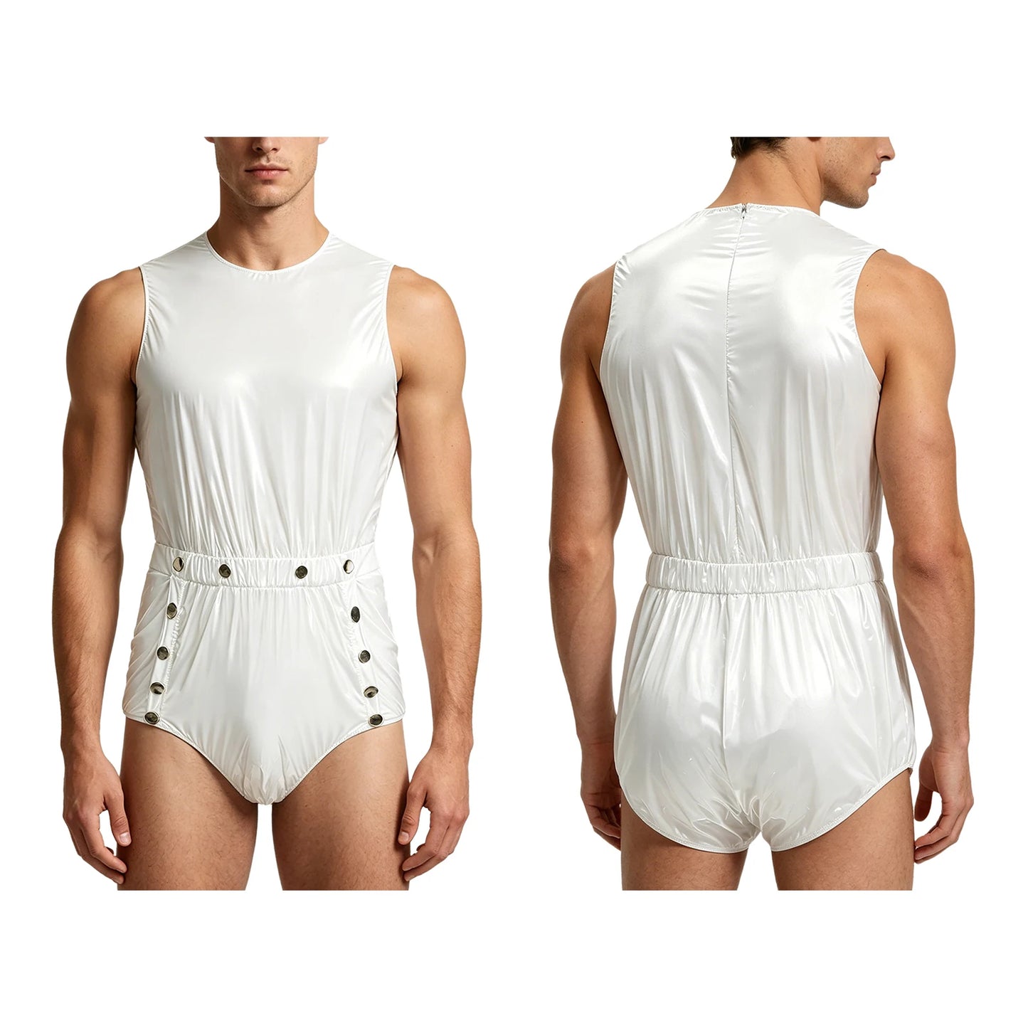Mens Tear Away Backless, Nightclub Party Jumpsuit