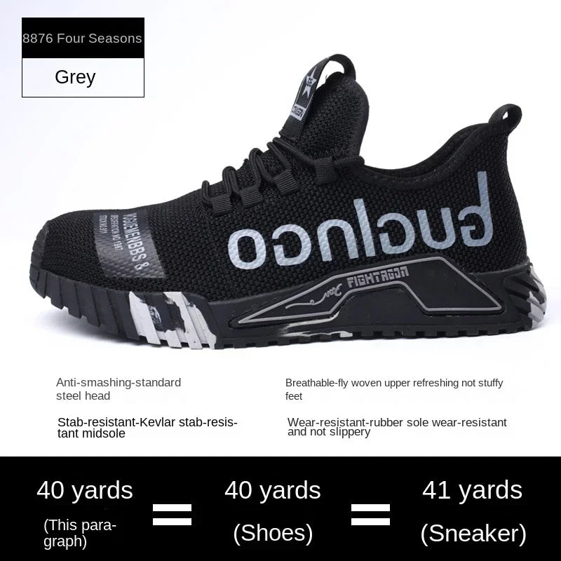 Mens Steel Toe Safety Shoes Puncture-Proof