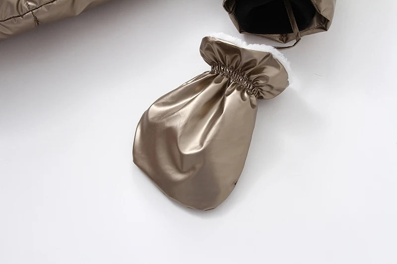 Boy/Girl Newborn Romper Thicken Waterproof Snowsuit Hoodied