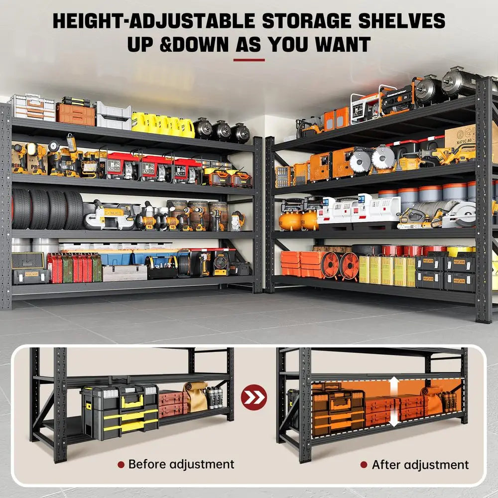 Storage Shelves, Heavy Duty Metal Adjustable Shelving