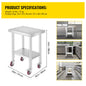 Stainless Steel Commercial Work Table Caster Wheels