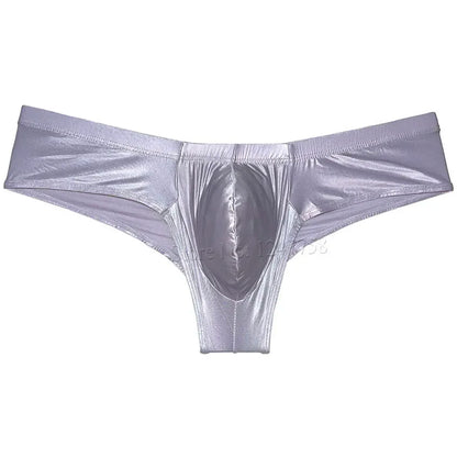 Sexy Men's Shiny Silk Mini Bikini Underwear