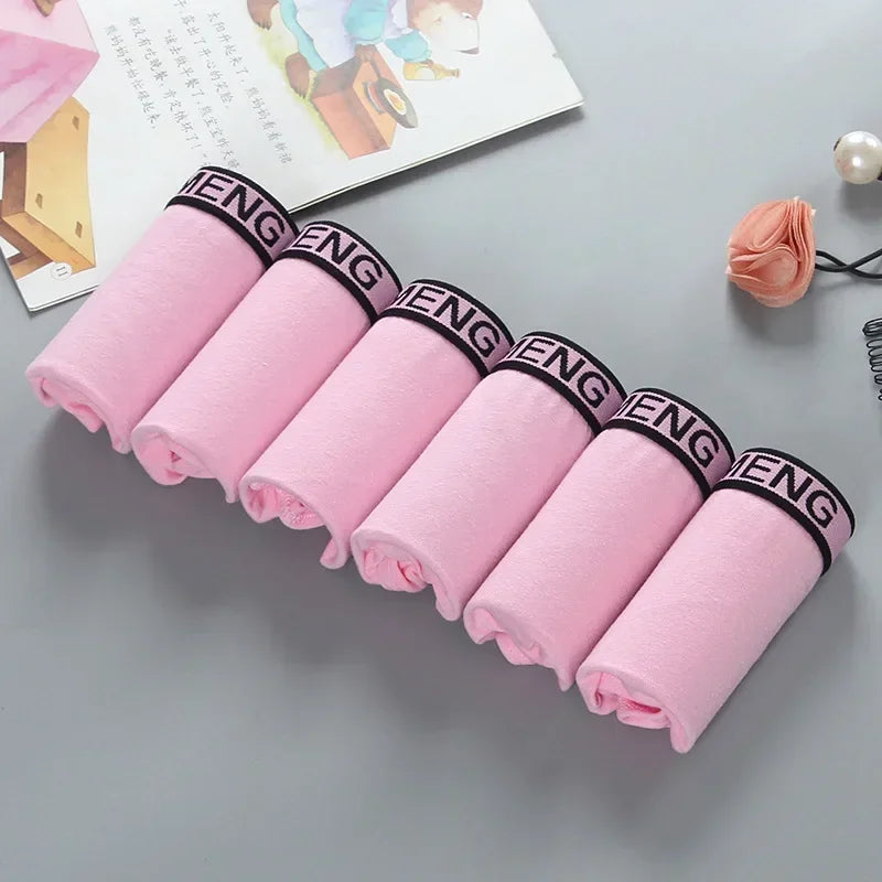 6Pc Girls Cotton Briefs  Teenage Underwear