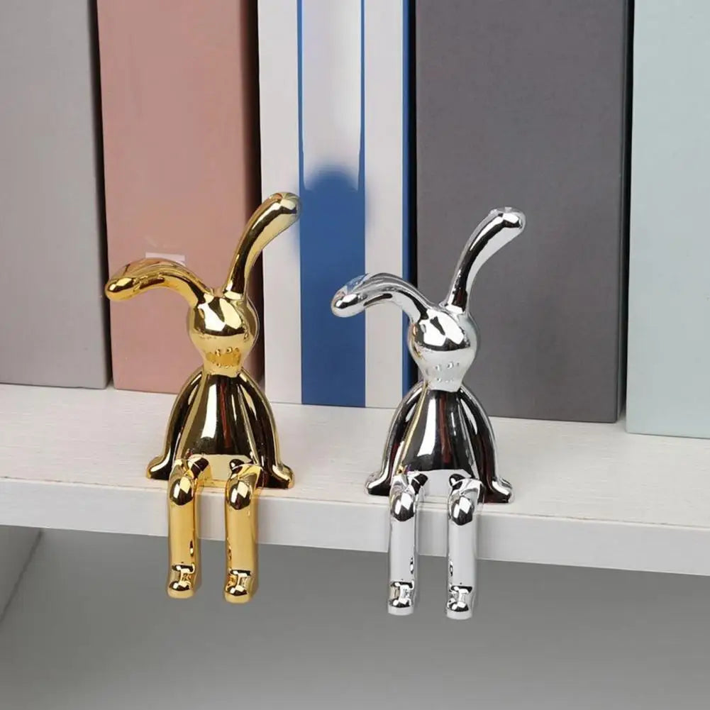 Adorable Long Ear Bunny Figurines Models