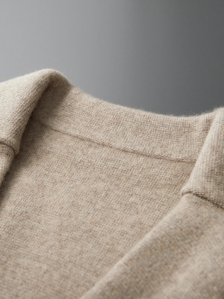 Men's Cashmere Knitted Cardigan Casual Jacket Top