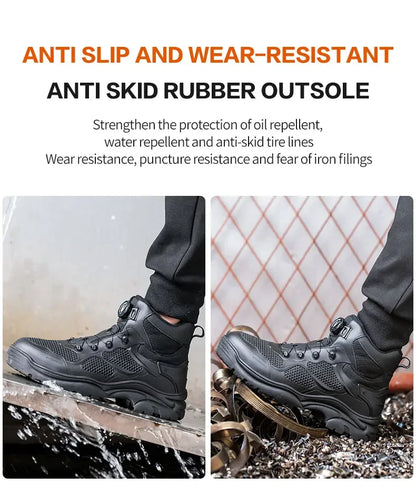 Men's Safety Work Boots Steel Toe Indestructible