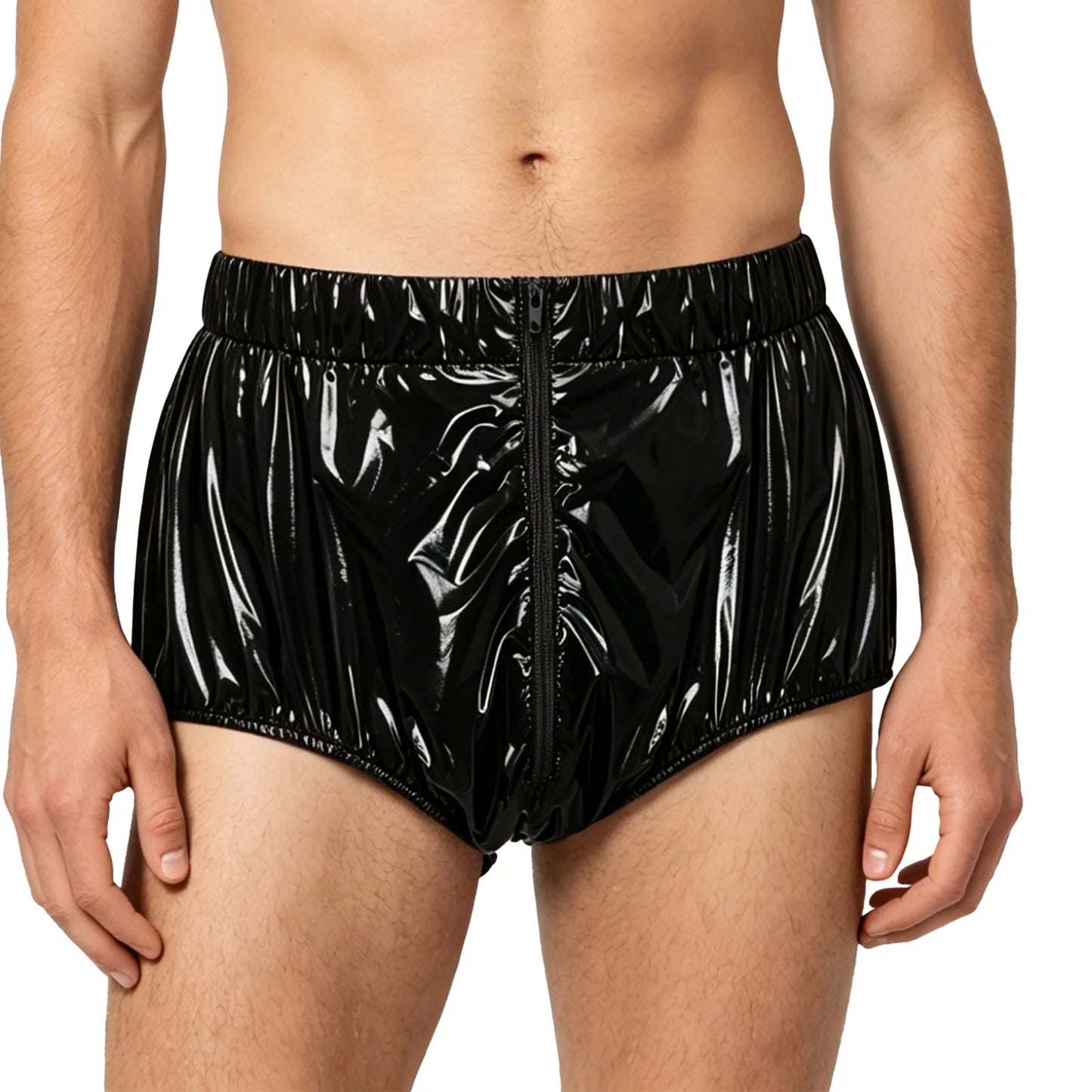 Mens Waterproof Diaper Cover Front Zipper Briefs
