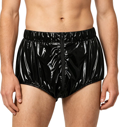Mens Waterproof Diaper Cover Front Zipper Briefs