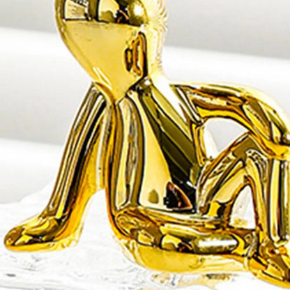 Adorable Long Ear Bunny Figurines Models