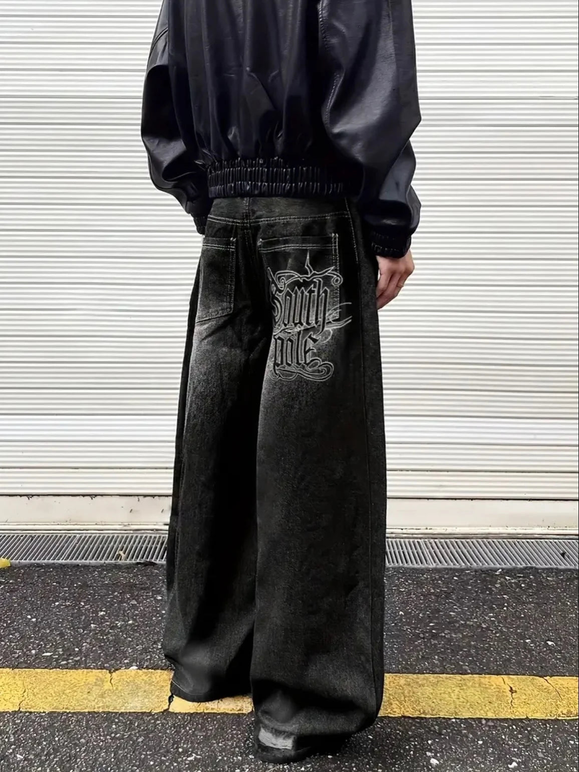 Vintage South Pole Black Denim Jeans Men's