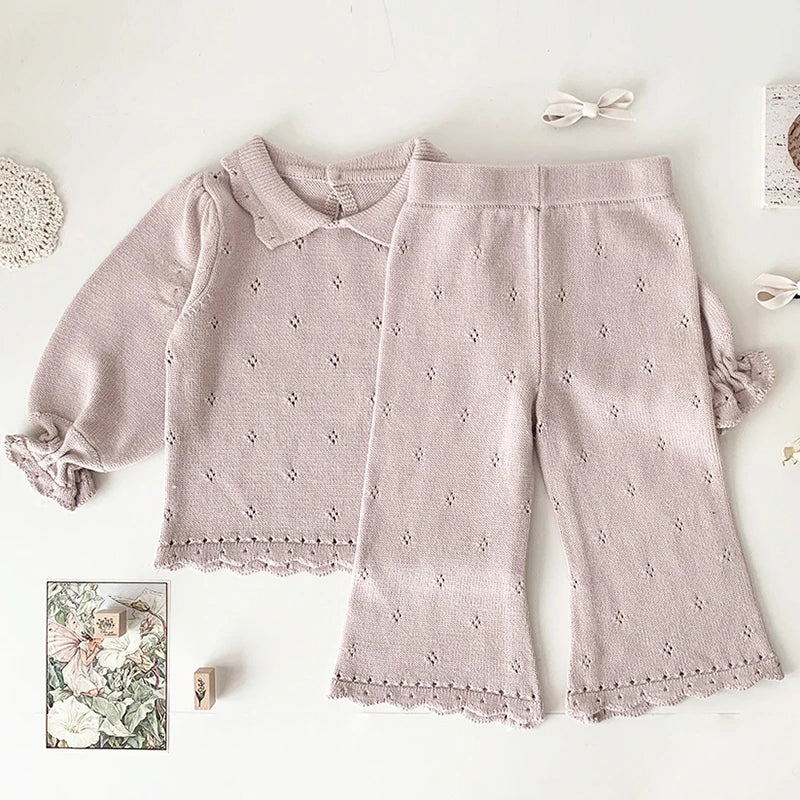 Boys/Girls Baby Knit Sweater Cardigan + Shorts