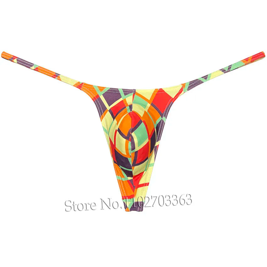 Men's Swim Thongs Micro G-string Big Pouch