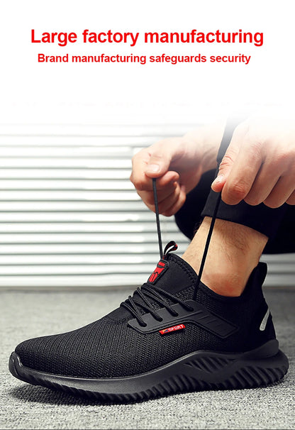 Mens Steel Toe Safety Shoes Puncture-Proof