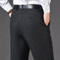 Mens High Waist Wool Trousers Cashmere Suit