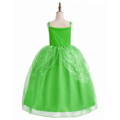 Girls Elsa Anna Dress Princess Carnival Jasmine Rapunzel