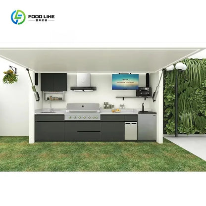 Outdoor Kitchen Pods BBQ Cooking Cabin with Electrical