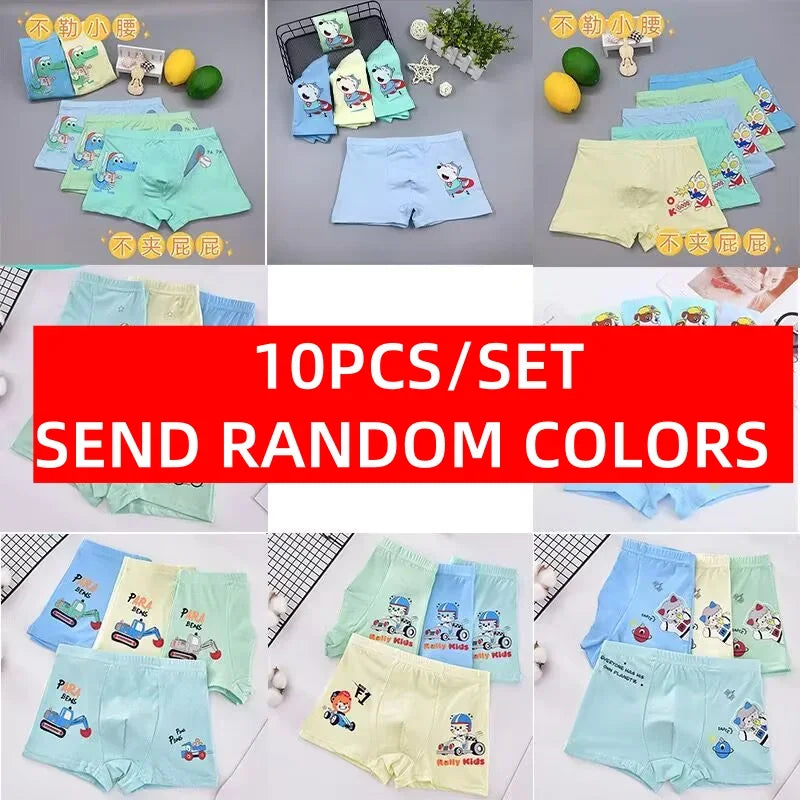 10PC Boys Silk Boxer Underwear Toddler