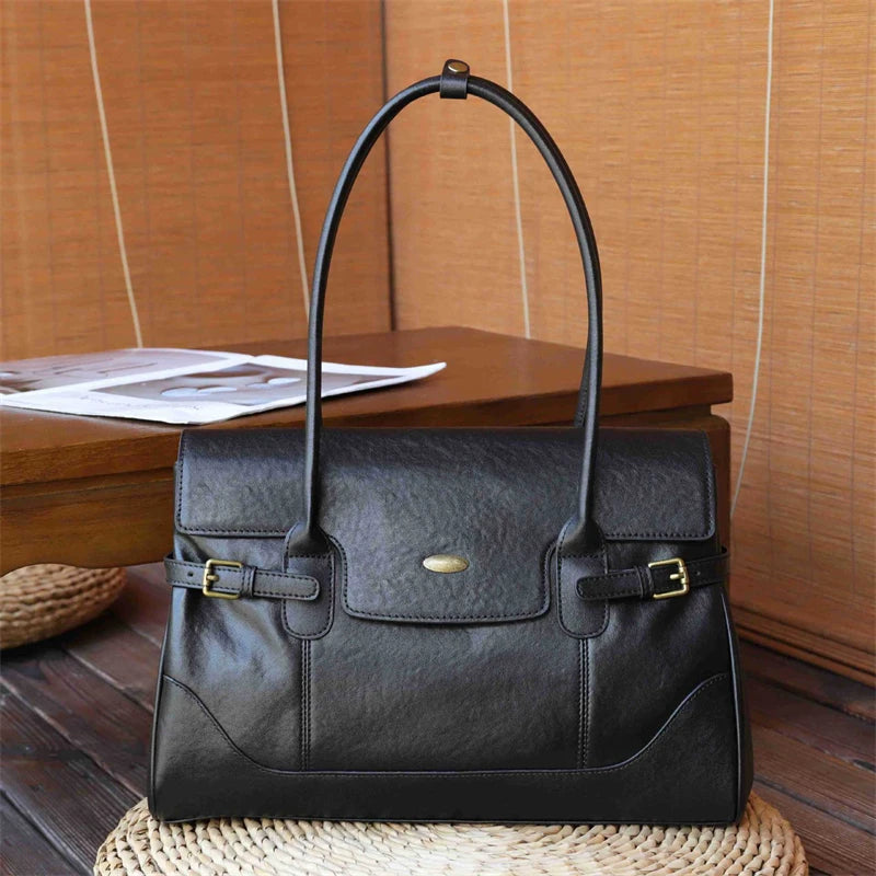 Genuine Leather Large Tote Handbags For Women