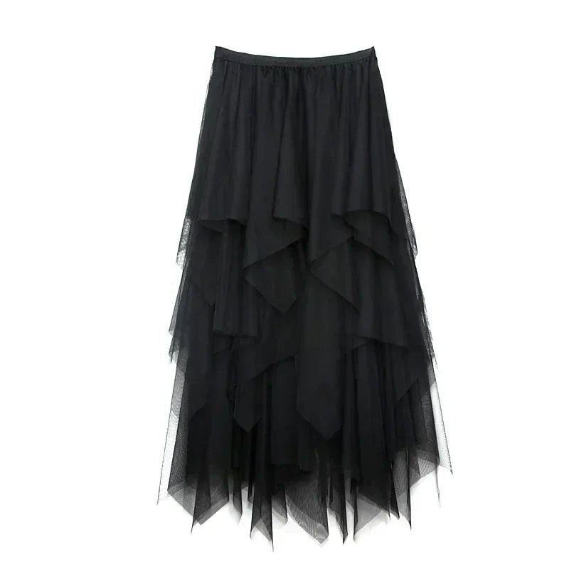 Fashion Tutu Skirt Casual High Waist Midi
