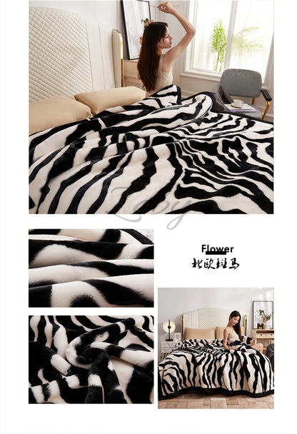 European Style Warm Raschel Blanket Weighted Comforter