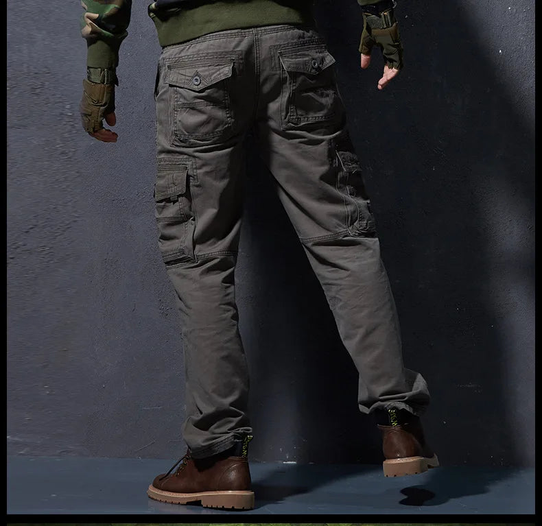 Work Khaki Tactical Pants Men Military Jogger
