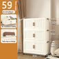 Foldable Plastic Storage Cabinet, Easy Assembly