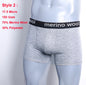 Mens Merino Wool Boxer Brief Breathable Fitness