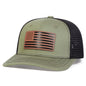 1piece Unisex American Flag Leather Baseball Caps