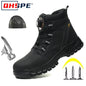 Safety Shoes Men Anti-smash Anti-puncture Work Shoes