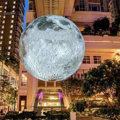 LED Giant Inflatable Moon PVC Sealed Planet