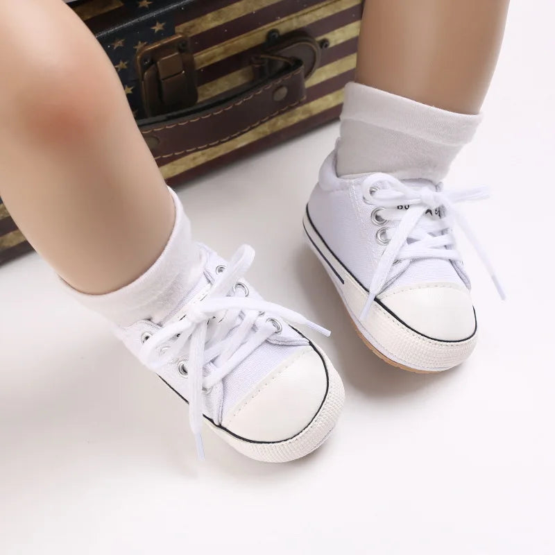 Baby Boy/Girls Canvas Shoes Non-slip Rubber Sole
