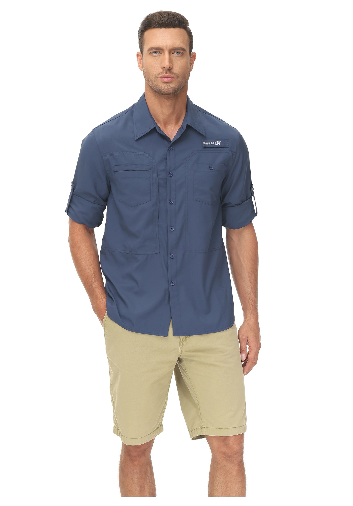 Men's UPF 50+ Casual Long Sleeve Fishing Shirts