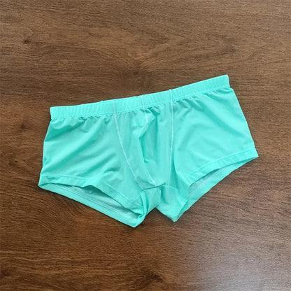 4PCS Sexy Men Brief Summer Breathable Underwear
