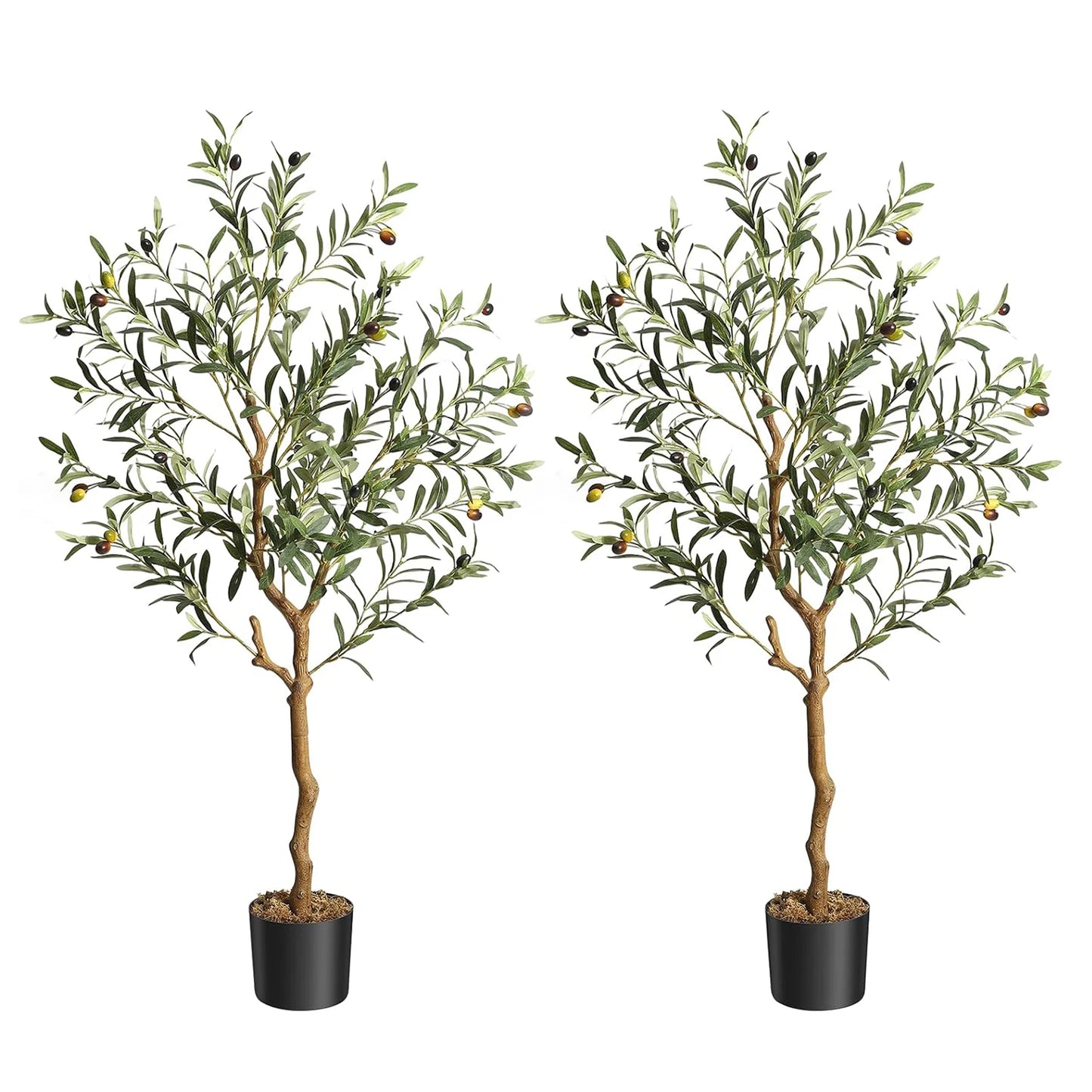 1Pc/2Pcs Artificial Olive Tree Fake Plastic Plants