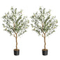 1Pc/2Pcs Artificial Olive Tree Fake Plastic Plants