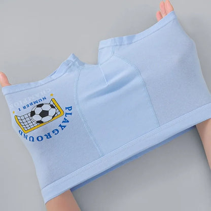 4PCS Boys Cartoon Cotton Breathable Comfort Underwear