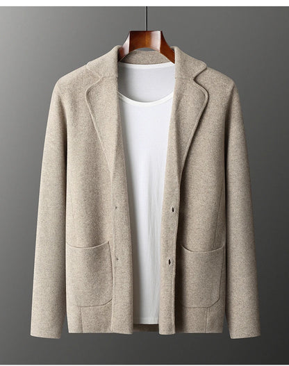 Men's Cashmere Knitted Cardigan Casual Jacket Top