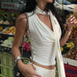 Sexy Sleeveless V-Neck Lady Top Fashion Slim