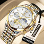POEDAGAR Luxury Watch Top Original Waterproof Chronograph