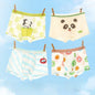 4PCSThin  Mesh Breathable Boys Antibacterial Cartoon Underwear