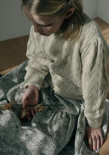 Long Sleeve Girls Top Pant Suit