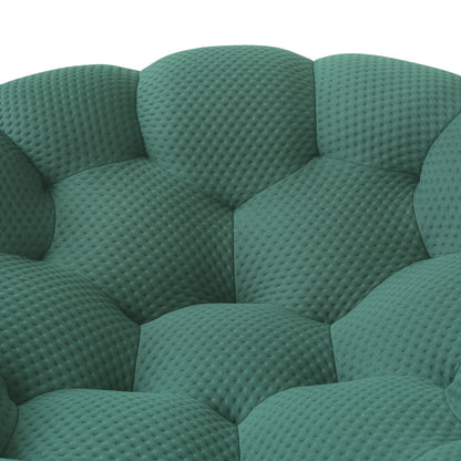 Modern Curved Loveseat Couch Football-Shaped