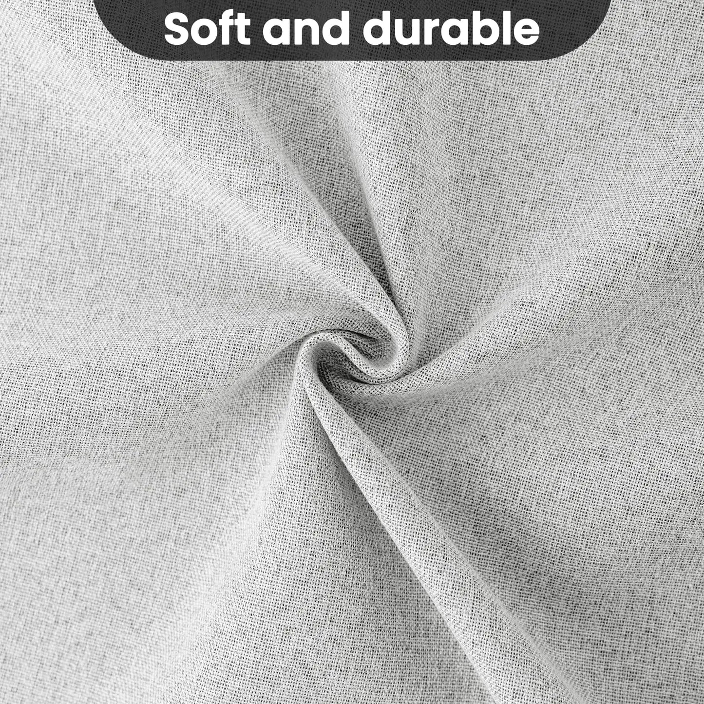 Custom Made 100% Blackout Faux Linen Curtains