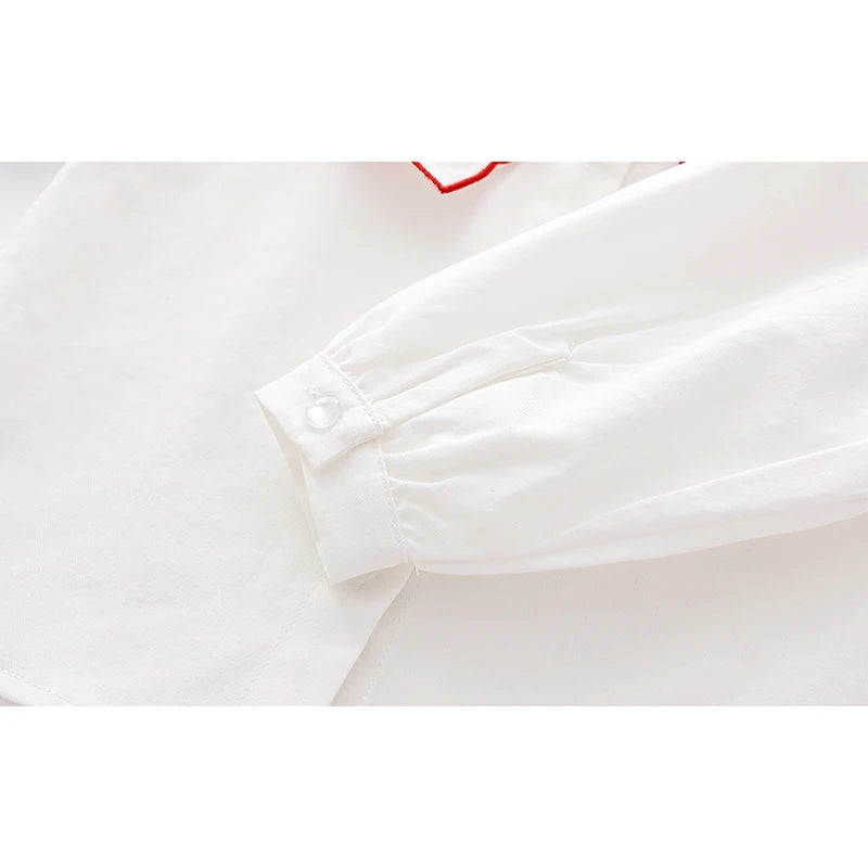 Girls Long Sleeve Loving Heart Shirt