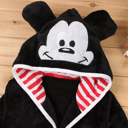 Boys/Girls Mickey Mouse Warm Pajama Flannel Robe