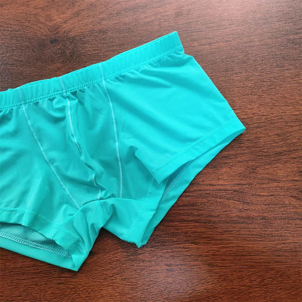 4PCS Sexy Men Brief Summer Breathable Underwear
