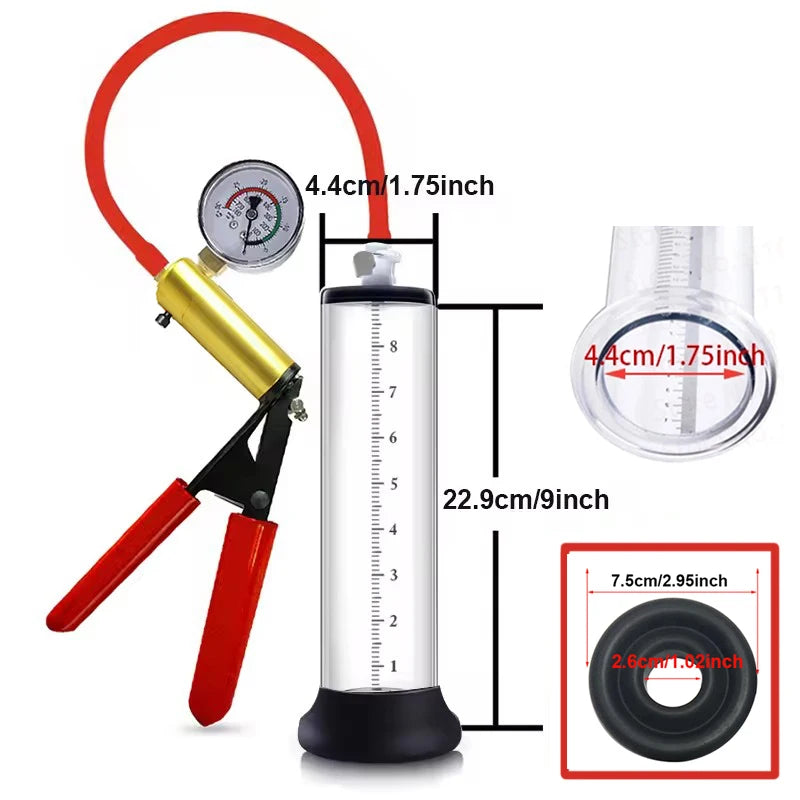 Acrylic Penis Enlarger Pump Sex Toy Men