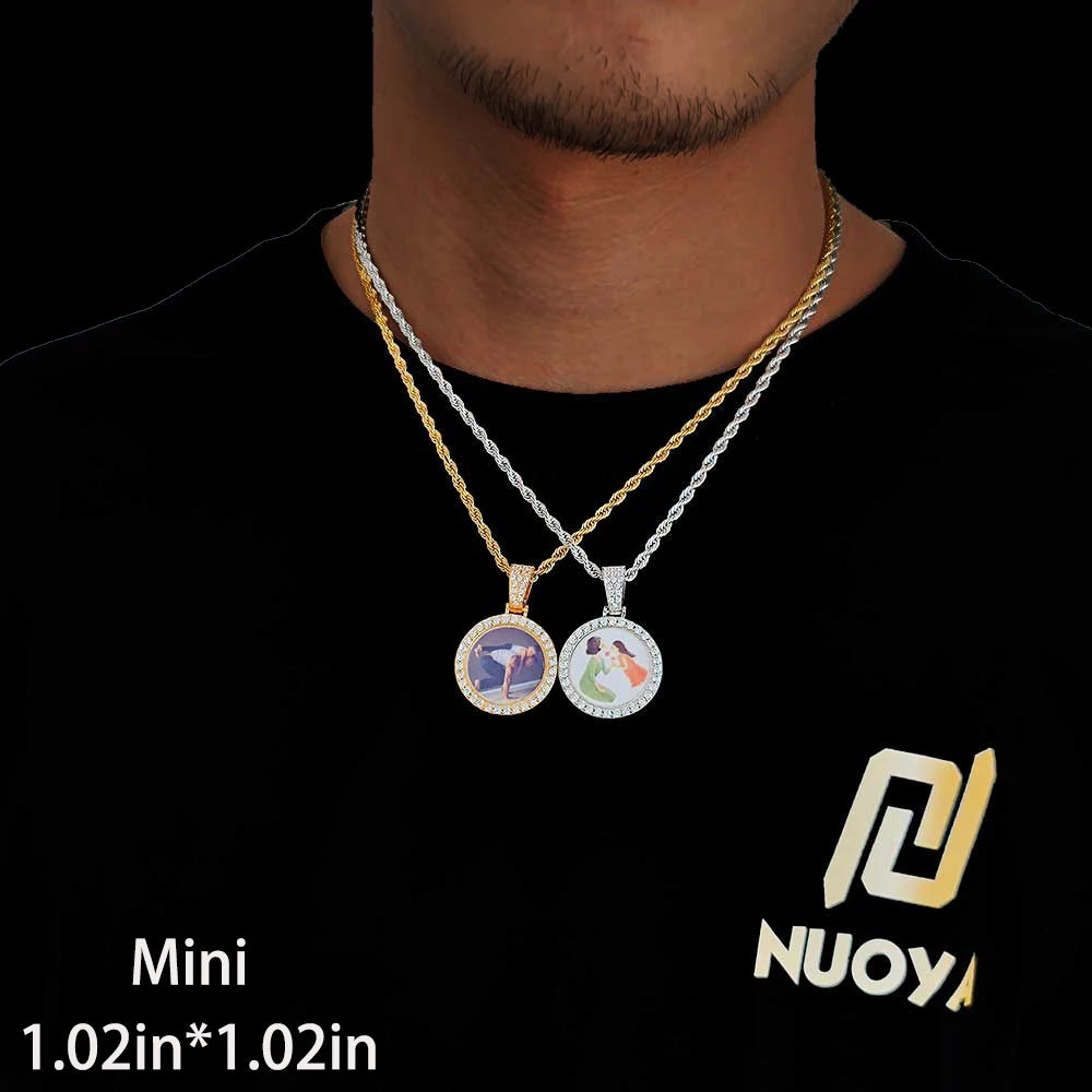Hip Hop Jewelry Bling CZ Picture Necklace