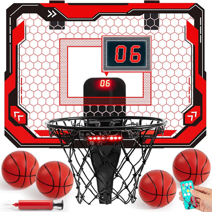 Mini Indoor Basketball Hoop Light Up Scoreboard