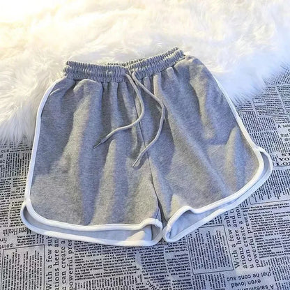 Striped Mini Sports Shorts Women Fashion Casual